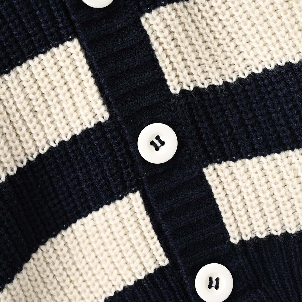 Infant Boys Acrylic Sweater-Norway-Navy