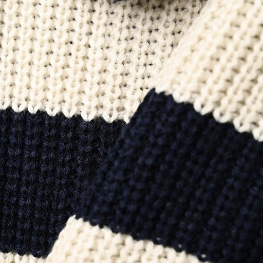 Infant Boys Acrylic Sweater-Norway-Navy