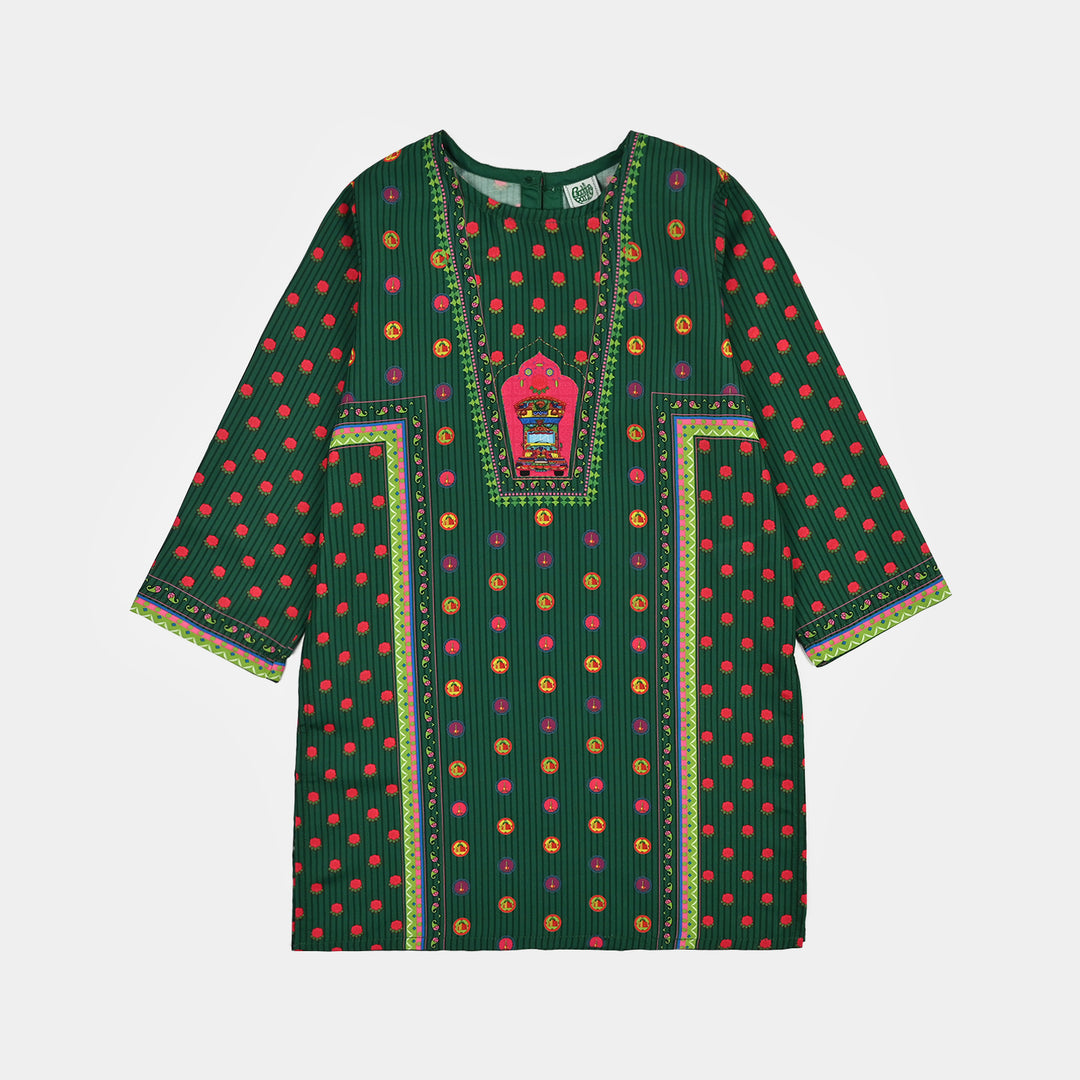 Girls Poly Lawn 3Pcs Truck-Green