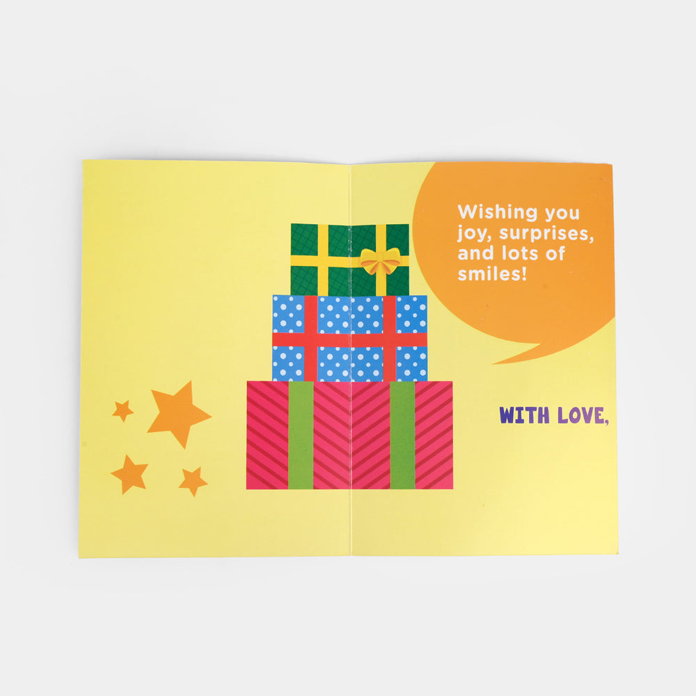 Best Wishes Purple Greeting Card