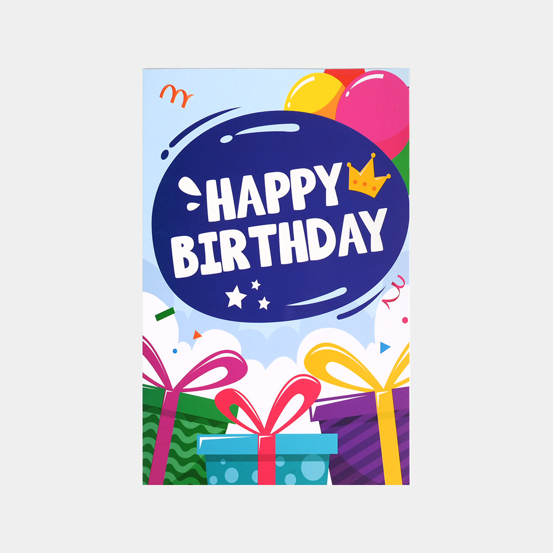 Happy Birthday Sky Blue Greeting Card
