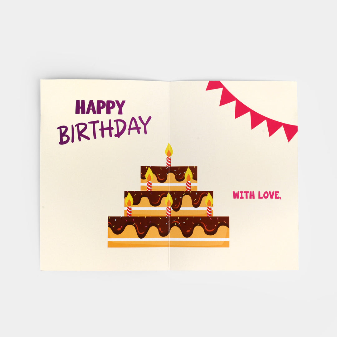 Happy Birthday Sky Blue Greeting Card