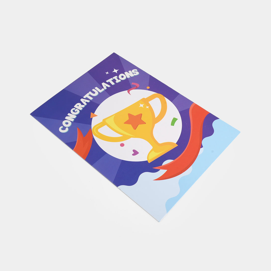 Congratulations D.Blue Greeting Card