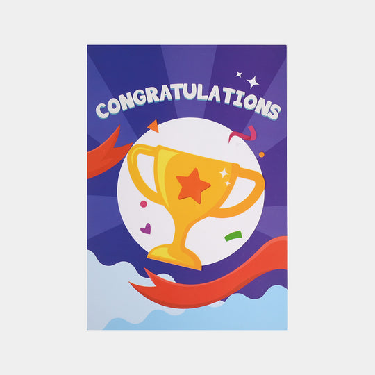 Congratulations D.Blue Greeting Card