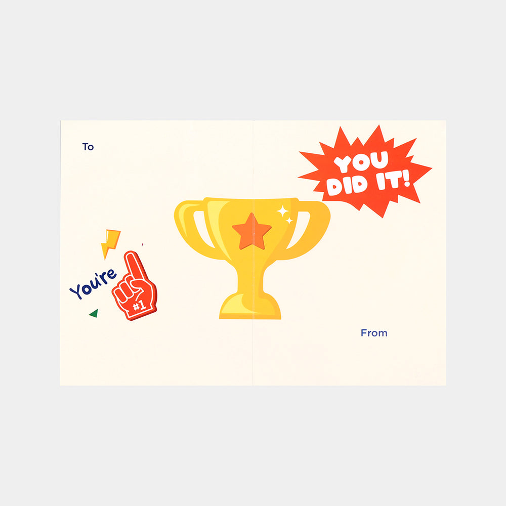 Congratulations D.Blue Greeting Card