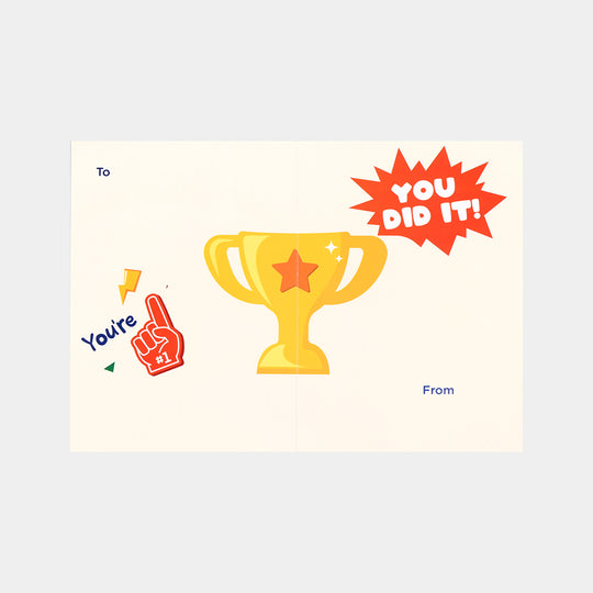 Congratulations D.Blue Greeting Card
