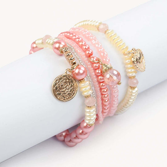 Fancy Crystal Beaded Bracelet for Girls