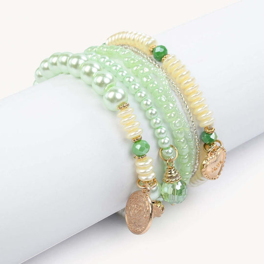Fancy Crystal Beaded Bracelet for Girls