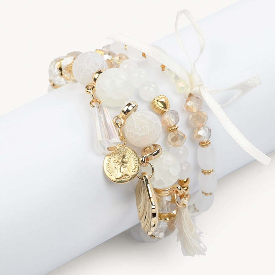 Fancy Crystal Beaded Bracelet for Girls