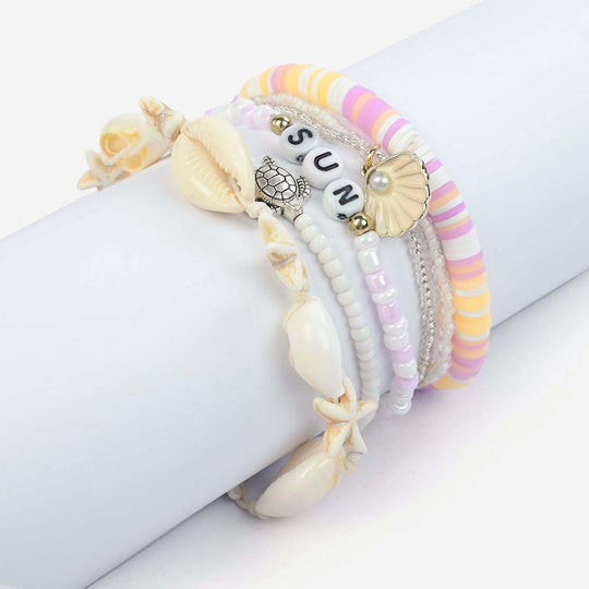 Fancy Crystal Beaded Bracelet for Girls