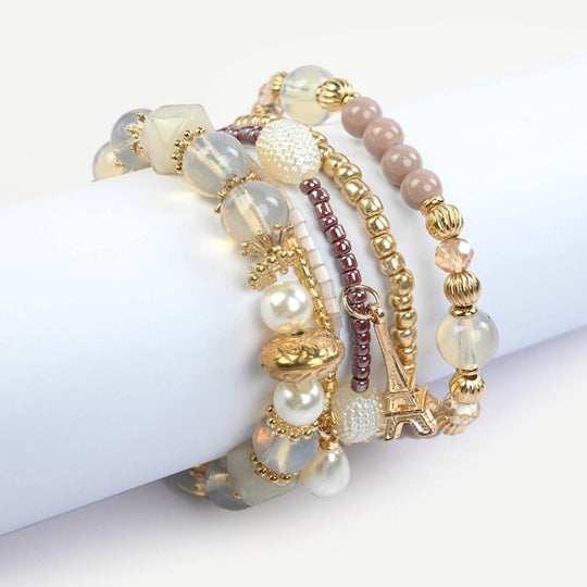 Fancy Crystal Beaded Bracelet for Girls