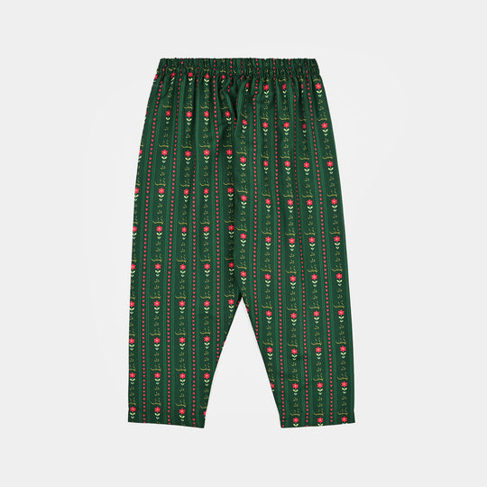 Girls Polyester Printed 3Pcs Ind Dil Dil Pakistan-L.Green