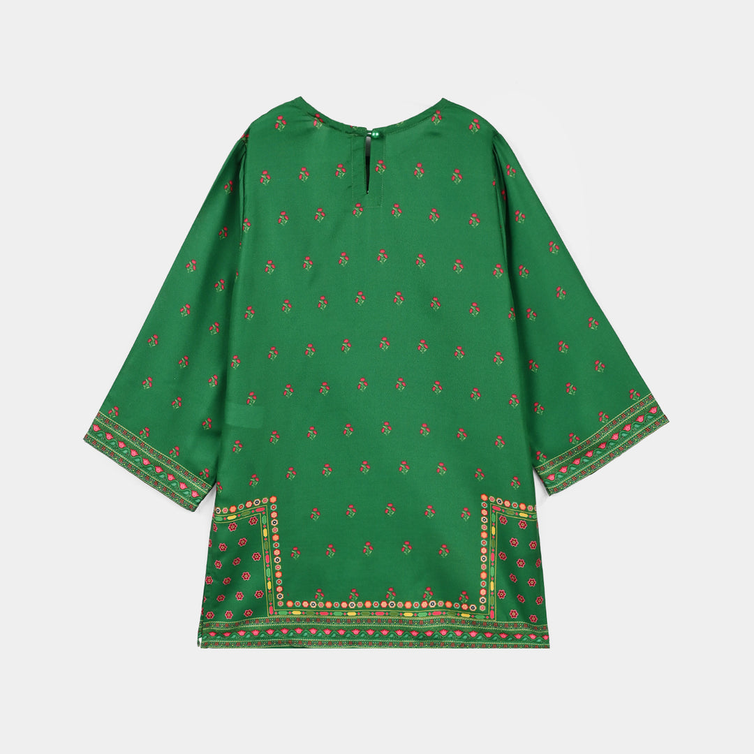 Girls Polyester Ind Kurti Azm-E-Pakistan-Green