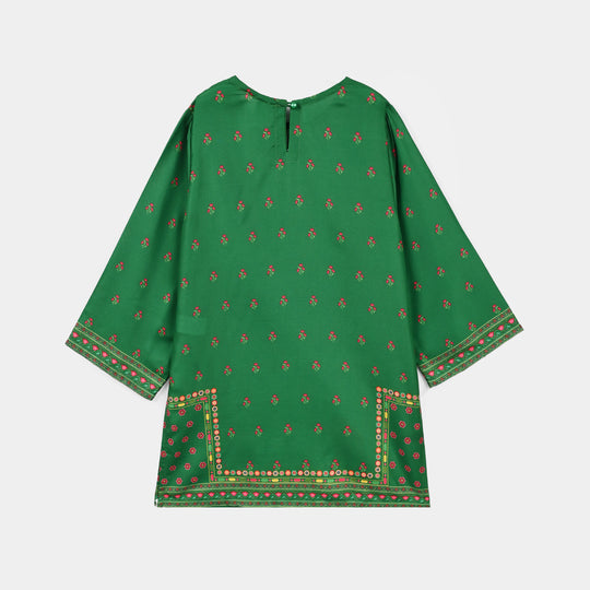 Girls Polyester Ind Kurti Azm-E-Pakistan-Green
