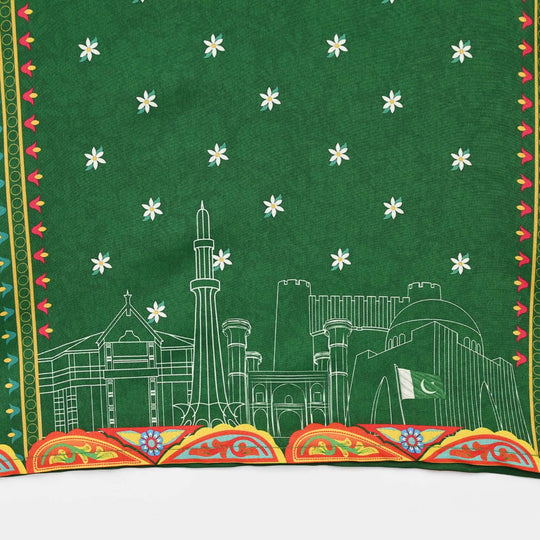 Girls Polyester Ind Kurti Tulip-Green