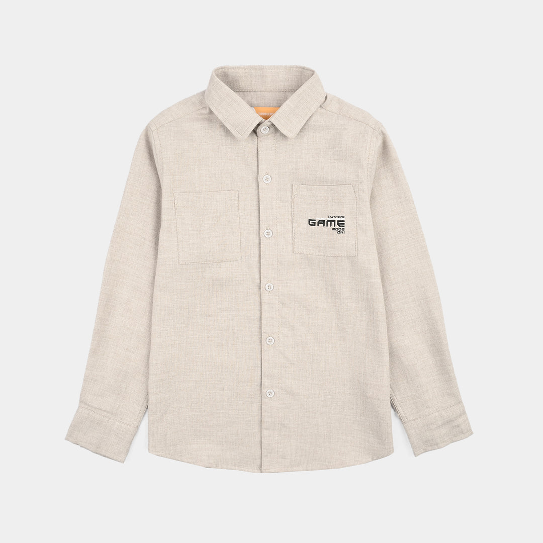 Boys Cotton Twill Shirt (Game Mode)