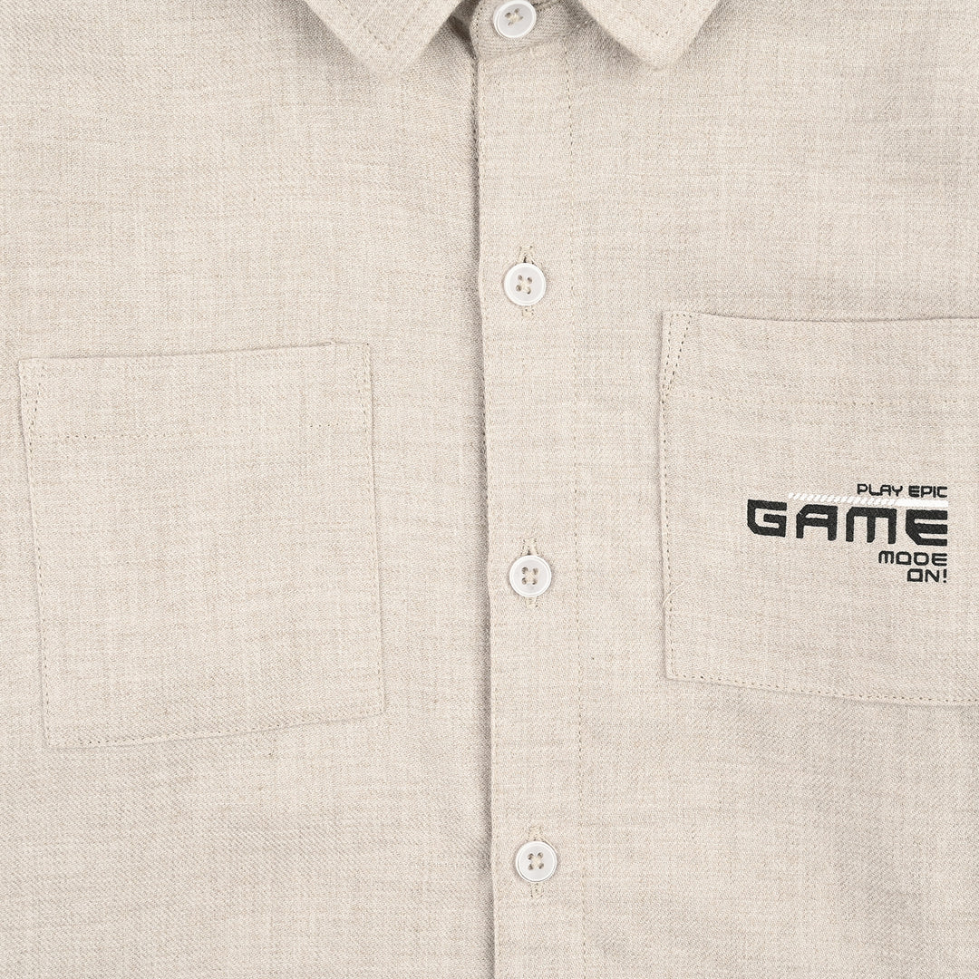Boys Cotton Twill Shirt (Game Mode)