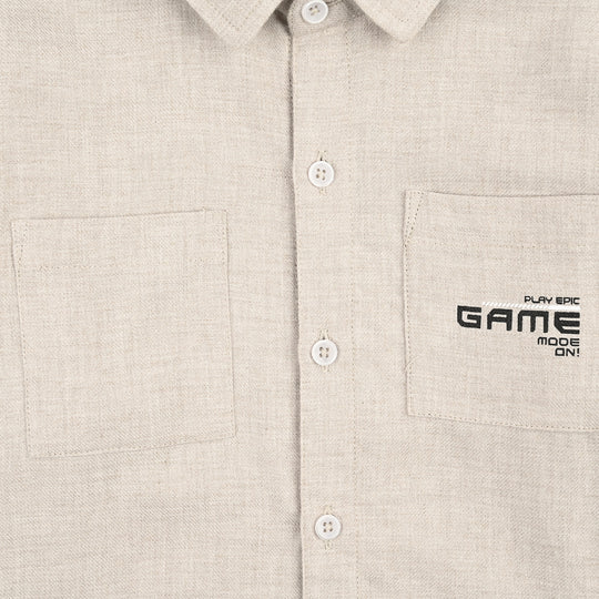 Boys Cotton Twill Shirt (Game Mode)