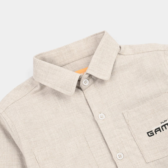 Boys Cotton Twill Shirt (Game Mode)