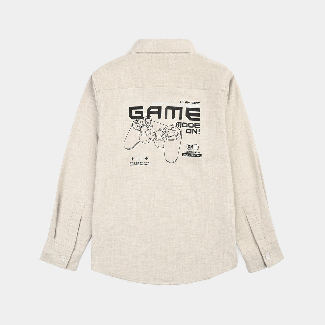 Boys Cotton Twill Shirt (Game Mode)