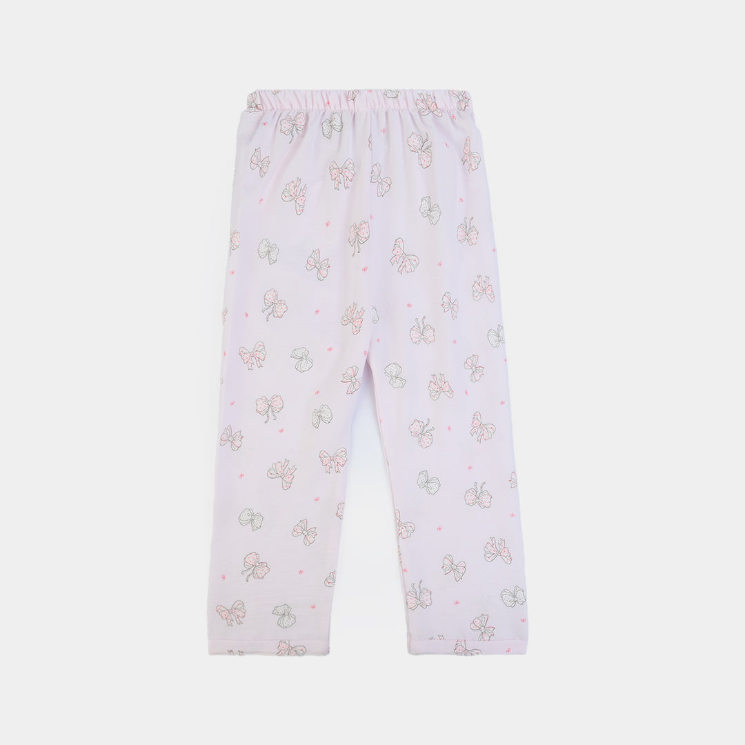 Girls Linen Viscose Nightwear Bow