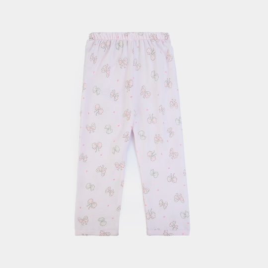 Girls Linen Viscose Nightwear Bow