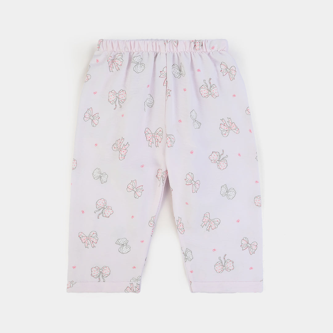 Infant Girls Linen Viscose Nightwear BOW