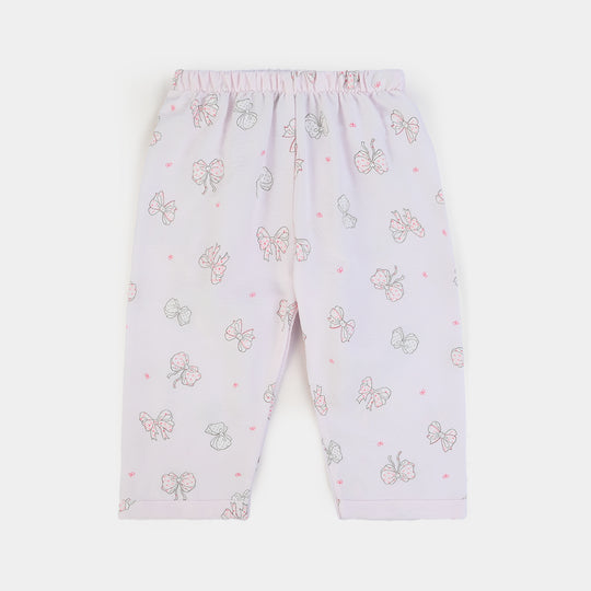 Infant Girls Linen Viscose Nightwear BOW