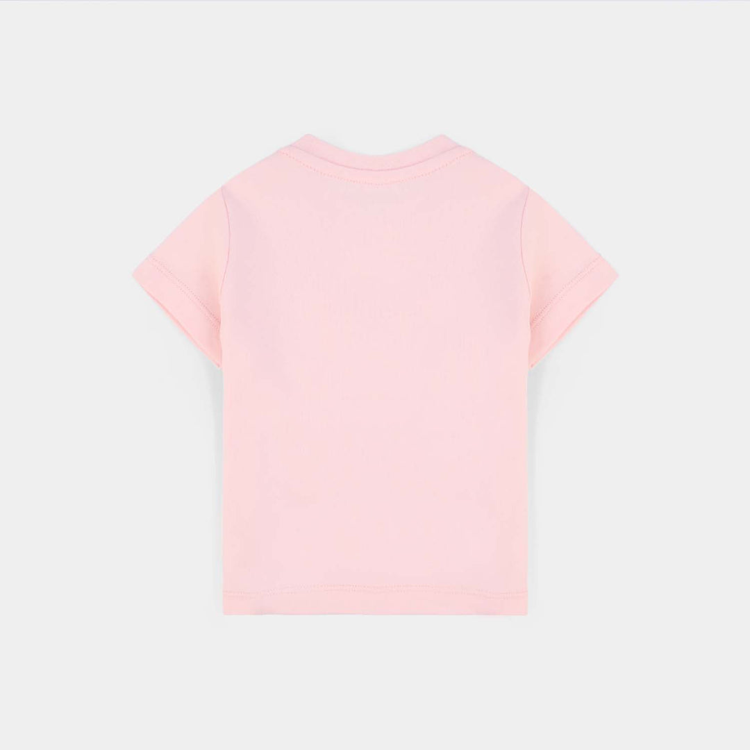 Infant Girls Cotton Interlock Suit Bloom-Pink