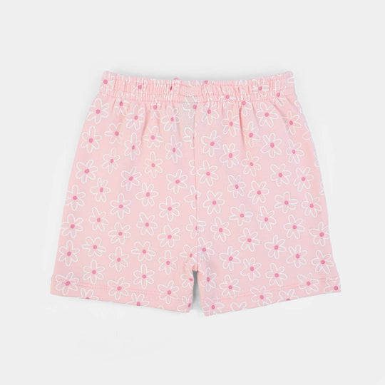 Infant Girls Cotton Interlock Suit Bloom-Pink