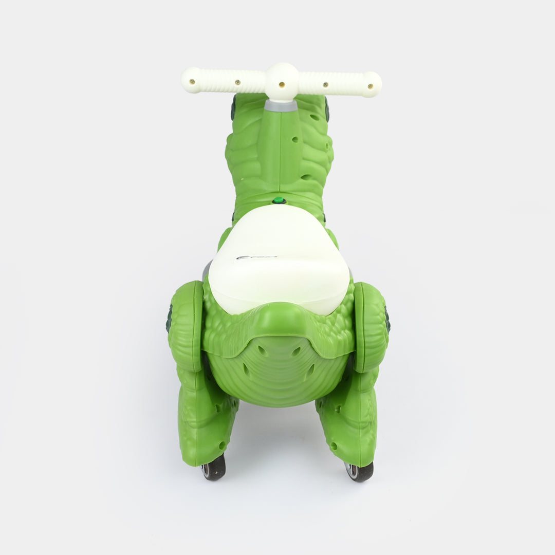 Dinosaur Ride-On Sliding Walker with Lights & Sound