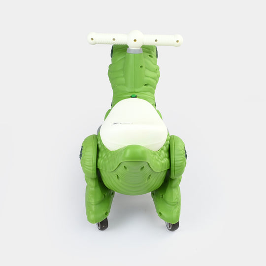 Dinosaur Ride-On Sliding Walker with Lights & Sound