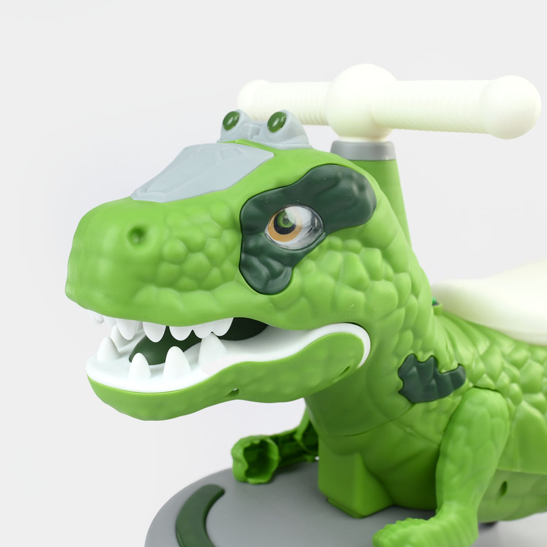 Dinosaur Ride-On Sliding Walker with Lights & Sound