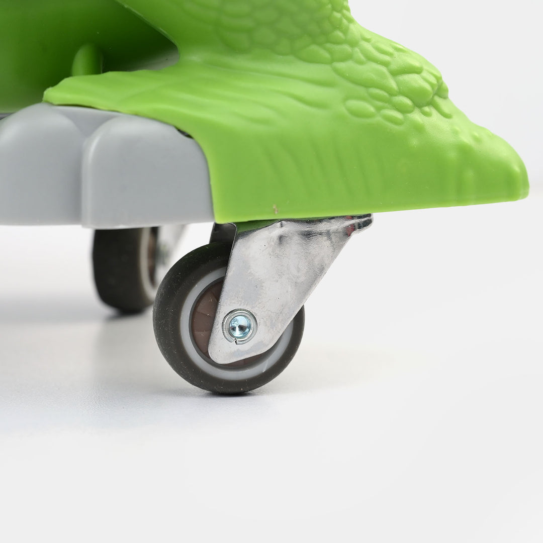 Dinosaur Ride-On Sliding Walker with Lights & Sound