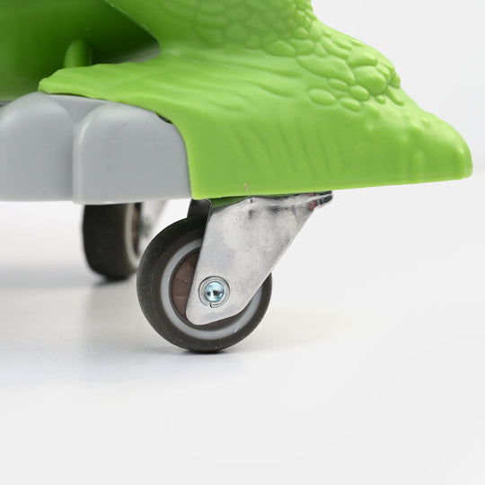 Dinosaur Ride-On Sliding Walker with Lights & Sound
