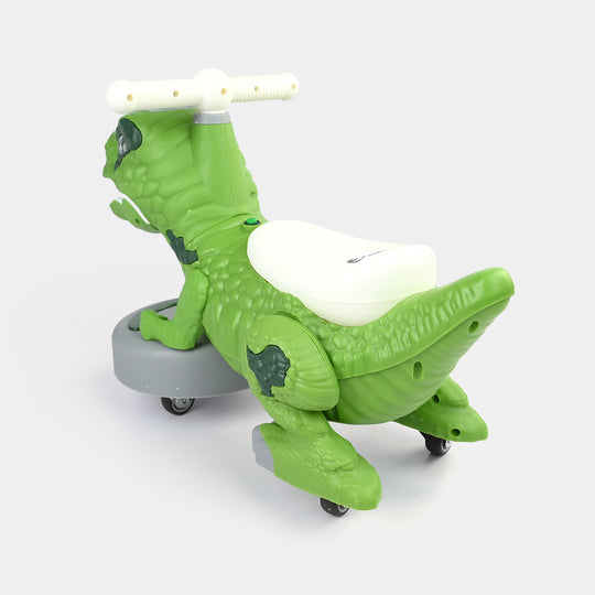 Dinosaur Ride-On Sliding Walker with Lights & Sound