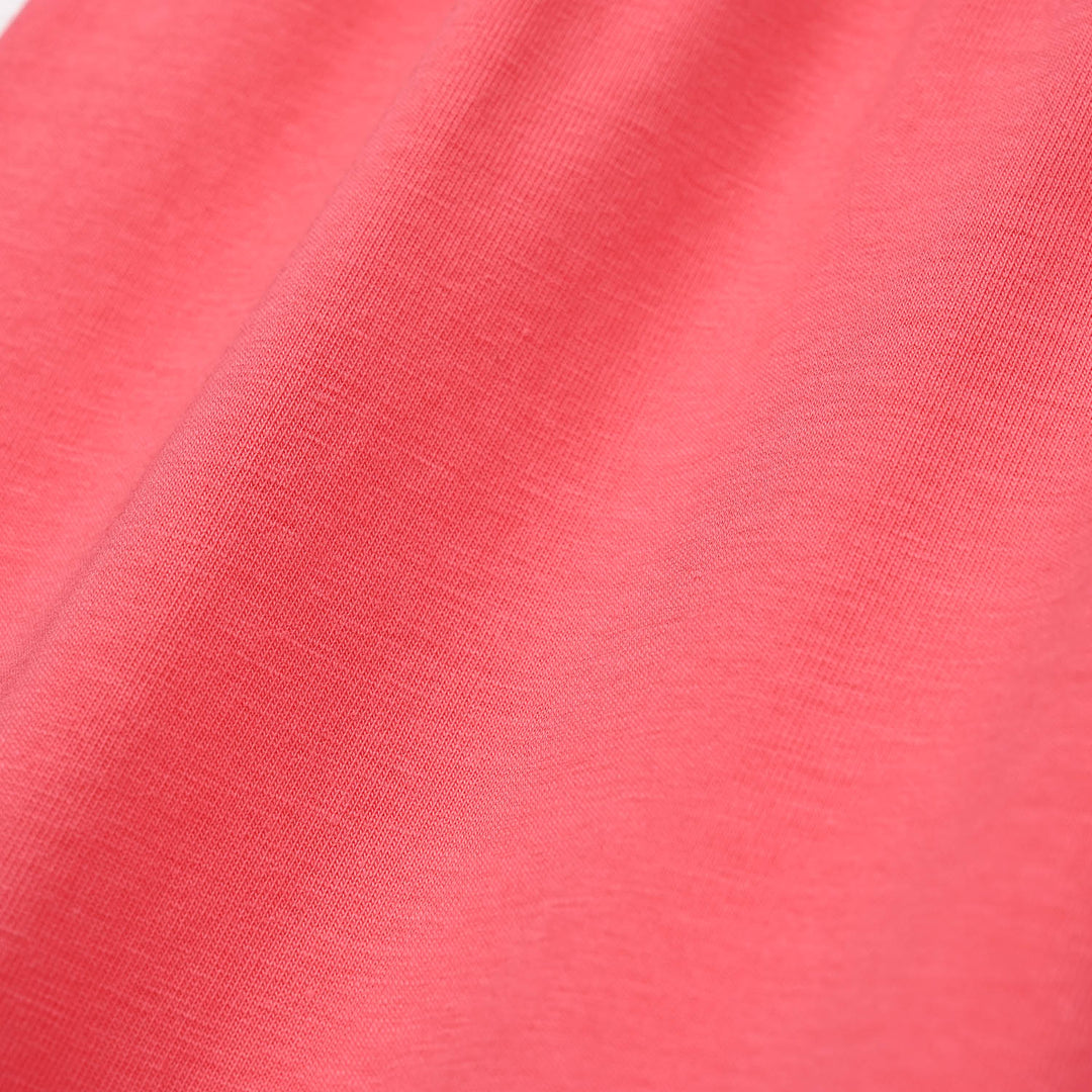 Girls Lycra Jersey EMB Tights White Flower-Hot Pink