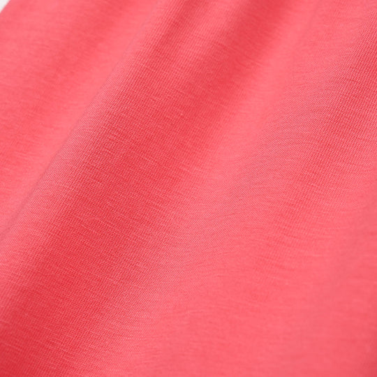 Girls Lycra Jersey EMB Tights White Flower-Hot Pink