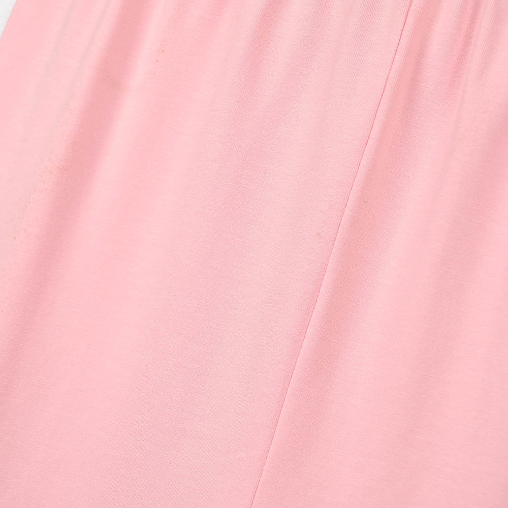 Girls Lycra Jersey Plain Tights - Pink