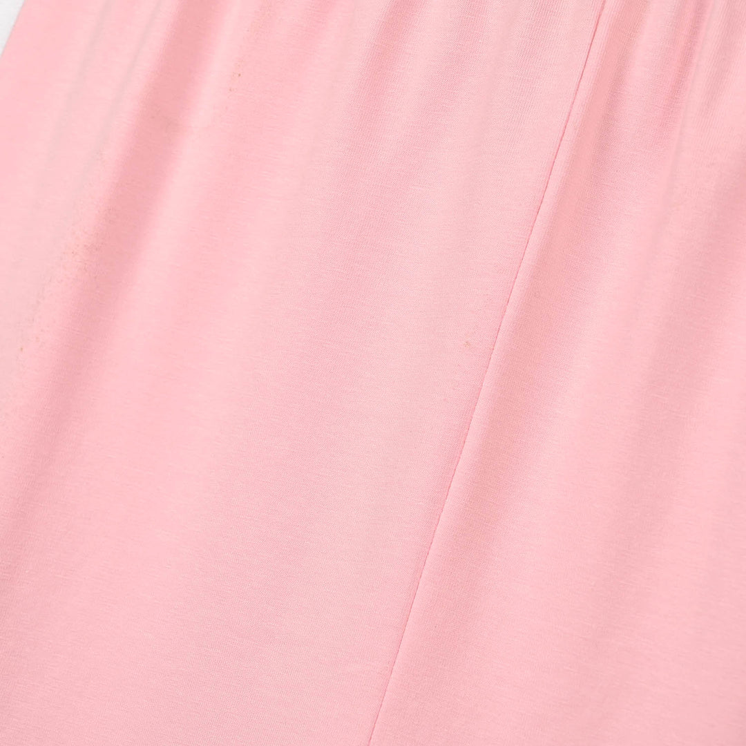 Girls Lycra Jersey Plain Tights - Pink