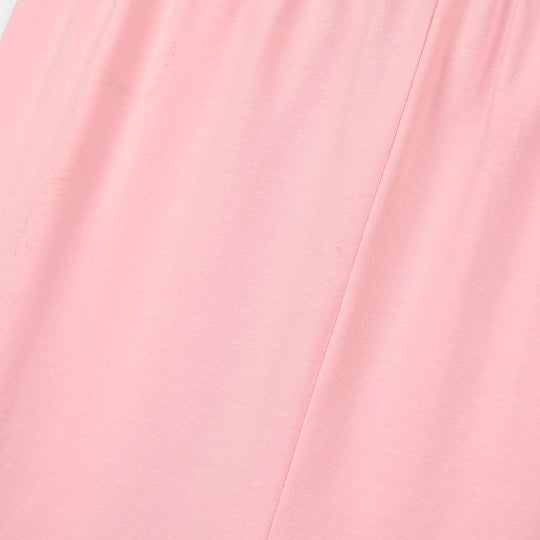 Girls Lycra Jersey Plain Tights - Pink