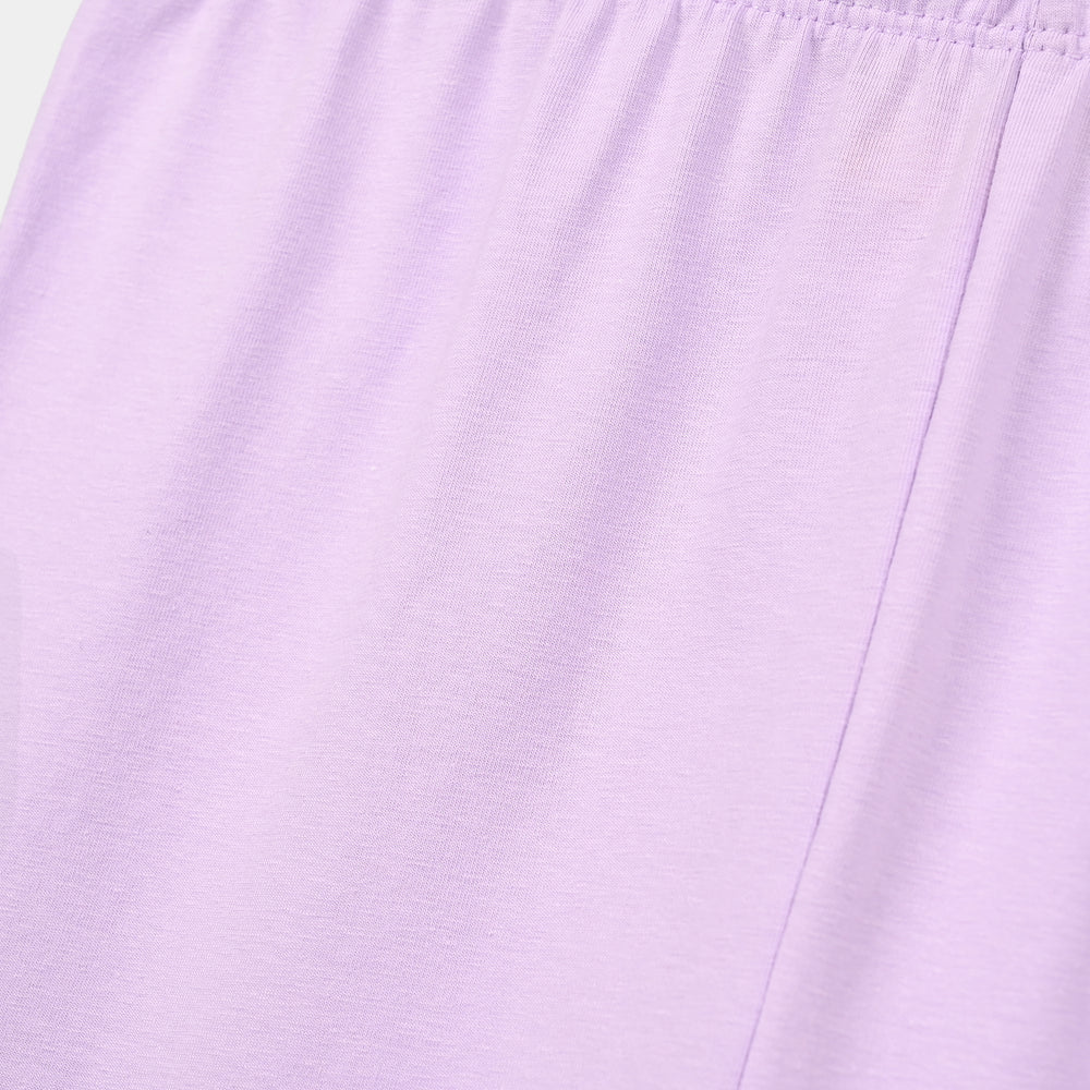 Girls Lycra Jersey Plain Tights Lilac