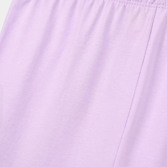 Girls Lycra Jersey Plain Tights Lilac