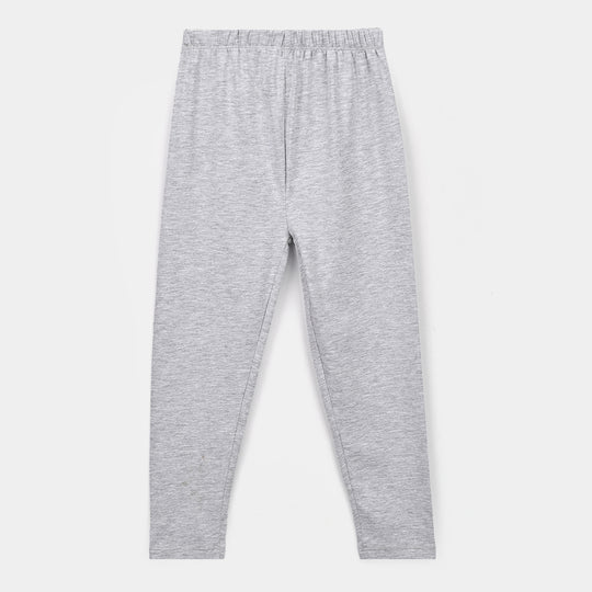 Girls Lycra Jersey Plain Tights H-Grey