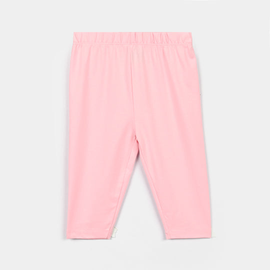 Infant Girls Lycra Jersey Plain Tights - Hot Pink