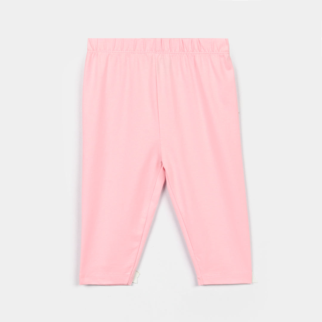 Infant Girls Lycra Jersey Plain Tights - Hot Pink