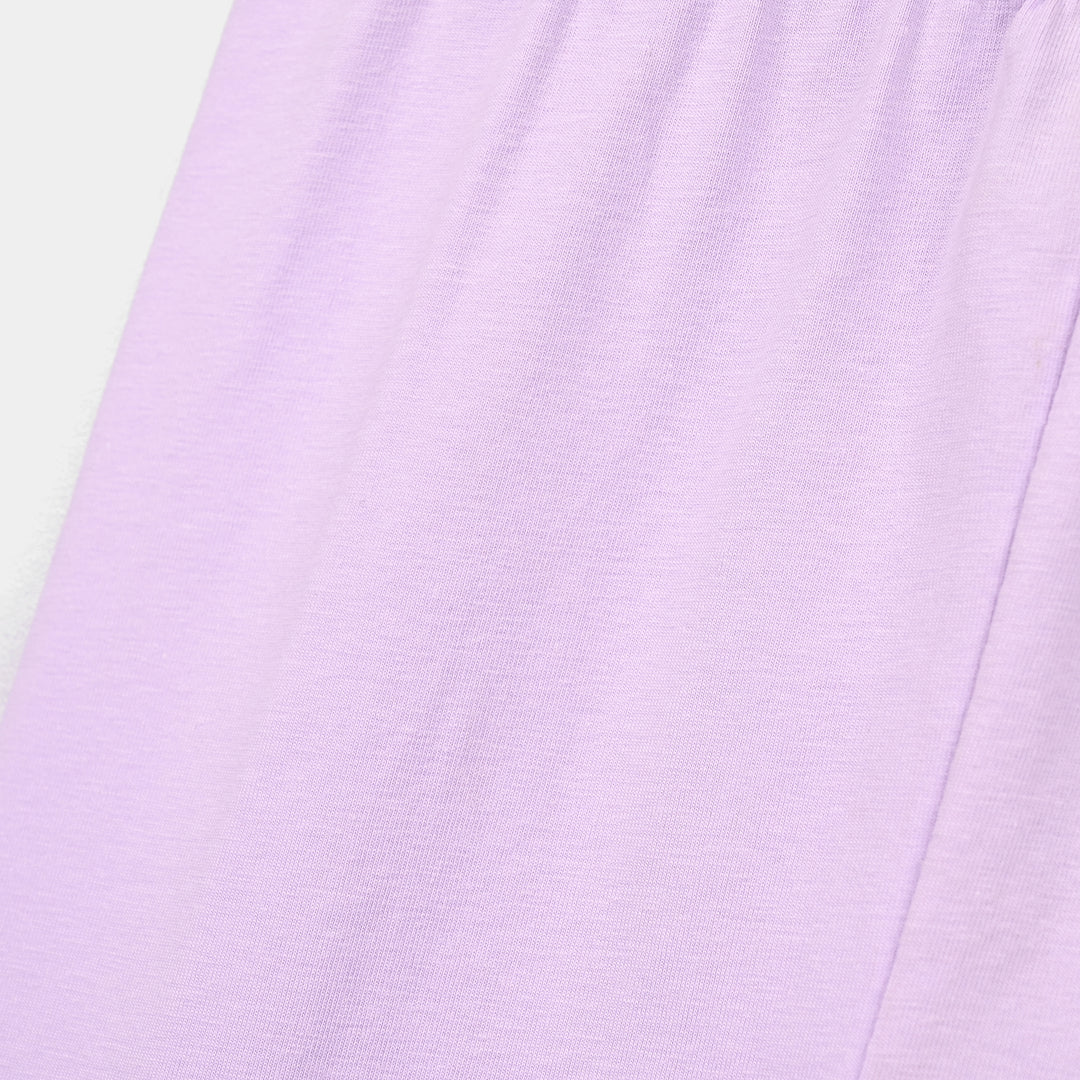 Infant Girls Lycra Jersey Plain Tights Lilac