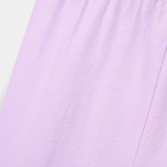 Infant Girls Lycra Jersey Plain Tights Lilac