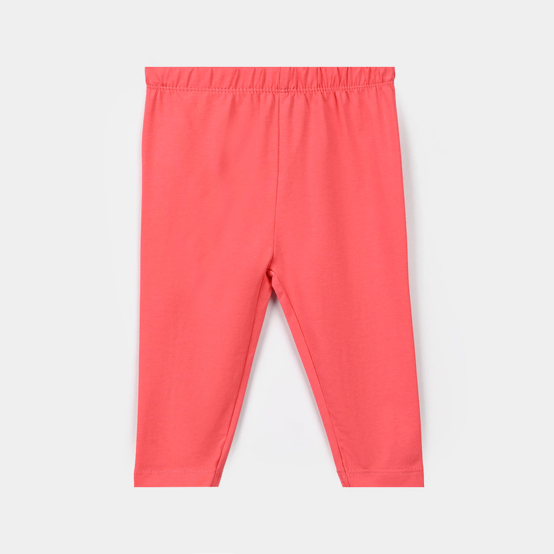 Infant Girls Lycra Jersey Plain Tights Fuchsia