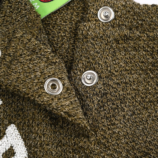 Infant Boys Sherpa Romper Little Champ-GREEN